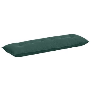 vidaXL Coussin de Dos Vert foncé 160 x 50 cm Tissu en velours côtelé