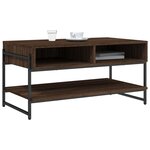 vidaXL Table basse chêne marron 90x50x45 cm bois d'ingénierie