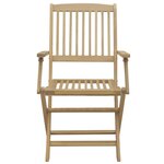 vidaXL Ensemble à manger de jardin 7 Pièces Bois d'acacia solide