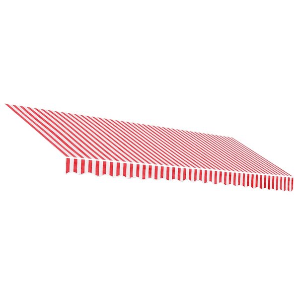 vidaXL Tissu de remplacement pour auvent rayures rouges et blanches