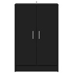 vidaXL Armoire à chaussures Noir 60x35x92 cm Bois d’ingénierie