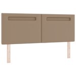 vidaXL Lit à ressorts avec matelas Cappuccino - 140 x 190 cm  simili cuir