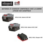 SCHEPPACH Tronçonneuse électrique  40V - CS350-40Li