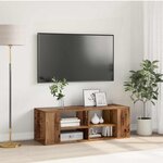 vidaXL Meuble TV mural Bois ancien 102 x 35 x 35 cm Bois d'ingénierie