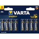 VARTA Pack de 8 piles alcalines Energy AA (LR06) 1,5V