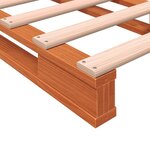 vidaXL Lit de palette cire marron 90x200 cm bois de pin massif