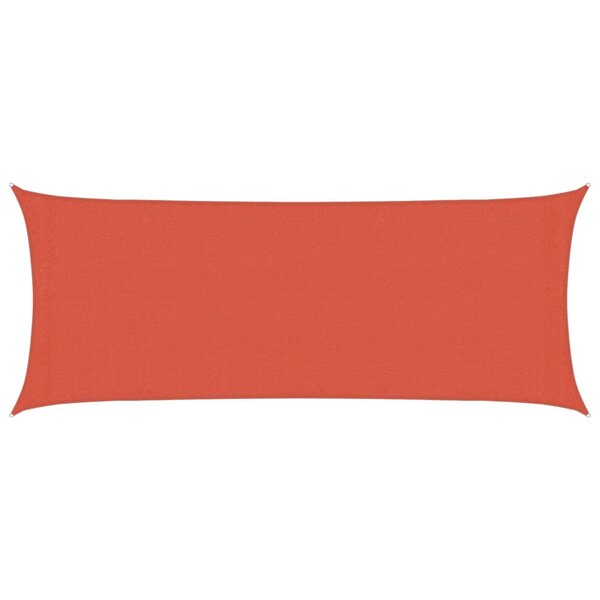 vidaXL Voile d'ombrage 160 g/m² Terre cuite 2x4 5 m PEHD
