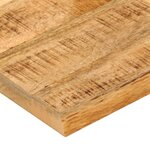 vidaXL Dessus de table 60x60x2 5 cm bord vif bois massif manguier brut
