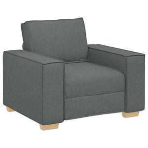 vidaXL Canapé Fauteuil Gris Foncé 100x78x84 cm Tissu
