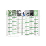 Calendrier mural  2023 - 14 mois - 27 x 21 cm - recyclé equology
