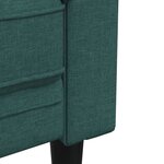 vidaXL Ensemble de canapés 2 Pièces vert foncé tissu