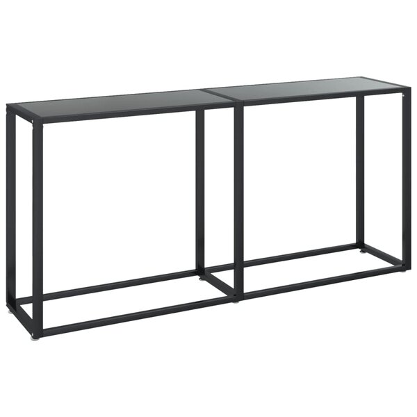 vidaXL Table console Noir 160x35x75 5 cm Verre trempé