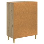 vidaXL Buffet Chêne artisanal 66 x 34 5 x 90 cm Bois d'ingénierie