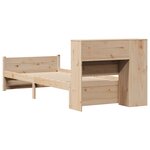 vidaXL Lit bibliothèque sans matelas 100x200 cm bois massif de pin