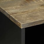 vidaXL Meuble TV gris clair 80x31 5x46 cm bois massif de manguier