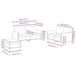 vidaXL Ensemble de canapés 3 Pièces jaune velours