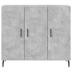 vidaXL Buffet gris béton 90x34x80 cm bois d'ingénierie