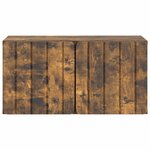 vidaXL Meuble TV mural 59 5 x 31 x 30 cm Chêne fumé Bois d'ingénierie