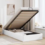 vidaXL Cadre de lit ottoman sans matelas blanc 80x200 cm similicuir