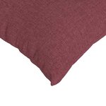 vidaXL Coussins de canapé 2 Pièces Bordeaux 50 x 50 cm tissu