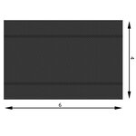 Tectake Bâche de piscine rectangulaire noire - 400 x 600 cm
