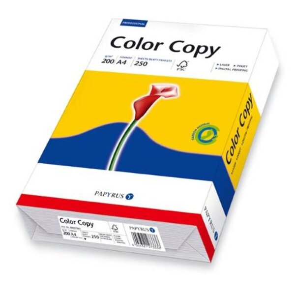 Ramette 250 feuilles papier Color Copy A3 200 g Extra Blanc Satiné PAPYRUS
