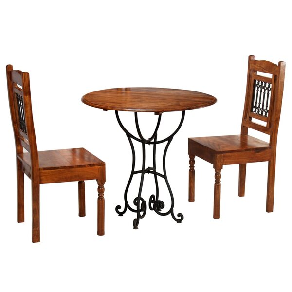 vidaXL Ensemble de bistrot 3 Pièces Bois d'acacia massif