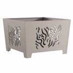 vidaXL Braise Marron 60 x 60 x 40 cm Acier résistant aux intempéries