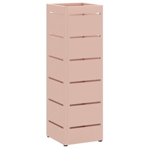 vidaXL Porte-parapluie Rose 15 5 x 15 5 x 49 cm Métal