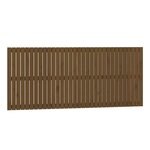 vidaXL Tête de lit murale Marron miel 204x3x90 cm Bois massif de pin