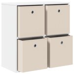 vidaXL Buffet avec tiroir Blanc 68 5 x 32 x 67 cm