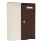 Rottner splashy boîte aux lettres blanche aspect bois