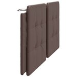 vidaXL Coussin de tête de lit marron 200 cm similicuir