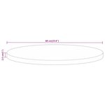 vidaXL Dessus de table Ø 60x2 5 cm rond bois de manguier massif