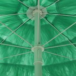 vidaXL Parasol de plage Hawaii vert 240 cm
