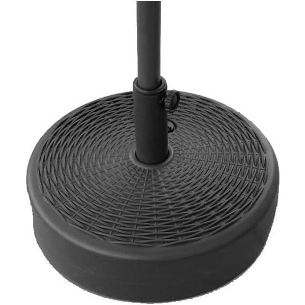 Pied de parasol a lester en plastique - Noir