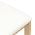 vidaXL Chaises de salle à manger 2 Pièces Naturel 40 x 47 5 x 99 5 cm