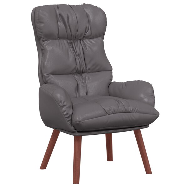 Fauteuil Relaxant vidaXL en Similicuir Gris