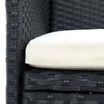 vidaXL Ensemble à manger d'extérieur 5Pièces avec coussins Résine tressée