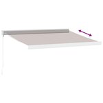 vidaXL Auvent manuel rétractable marron 300x250 cm