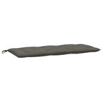 vidaXL Coussins de banc de jardin lot de 2 gris foncé mélangé tissu