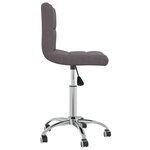 vidaXL Chaises pivotantes à manger lot de 4 taupe tissu