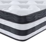 vidaXL Matelas à ressorts ensachés moyen 200x200 cm
