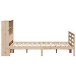 vidaXL Lit bibliothèque sans matelas 150x200 cm bois massif de pin