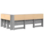 vidaXL Tête de lit de rangement Sonoma gris 120 cm Bois d'ingénierie