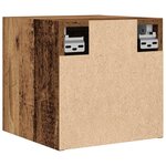 vidaXL Meuble TV mural 2 Pièces vieux bois 30 5x30x30 cm