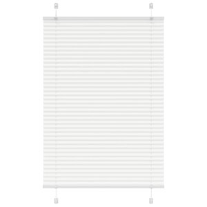 vidaXL Store plissé blanc 100x100 cm largeur du tissu 99 4cm polyester