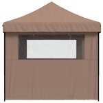 vidaXL Tente de fête Marron 279 x 410 x 315 cm Tissu Oxford