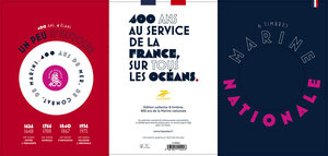 Collector 6 timbres - 400 ans de la Marine Nationale - Lettre Verte