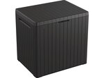 Coffre de jardin résine "city cube" - 113l - 58 x 44 x 55 cm -  anthracite